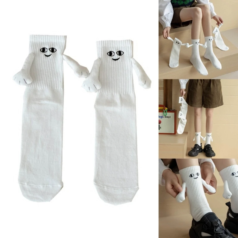 

Casual Patterned Crew Socks Funny Crazy Novelty 3D Doll Cotton Socks for Men Womens Soft Floor Socks