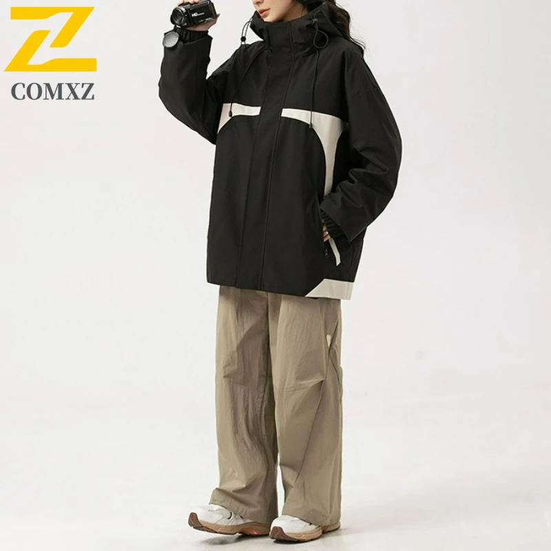 

2025 Waterproof Travel Jacket Men's Women Autumn New Casual Windproof Windbreaker Camping Hunting Motocross Rush Coat Outerwear
