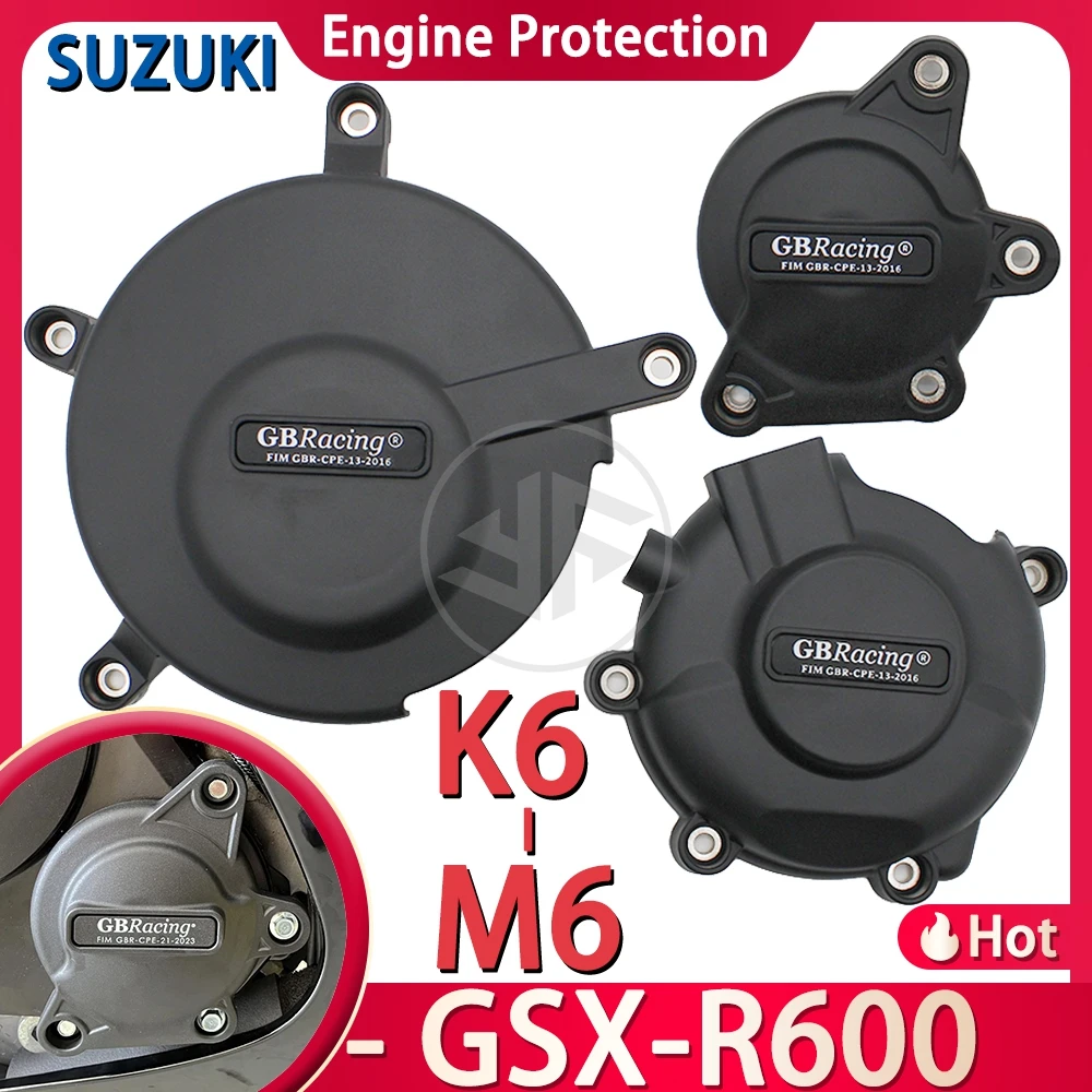 

For SUZUKI GSX-R600 K6-M6 2006-2026 Motorcycle Accessories GB Racing Secondary Engine Protection Alternator Clutch Starter Cover