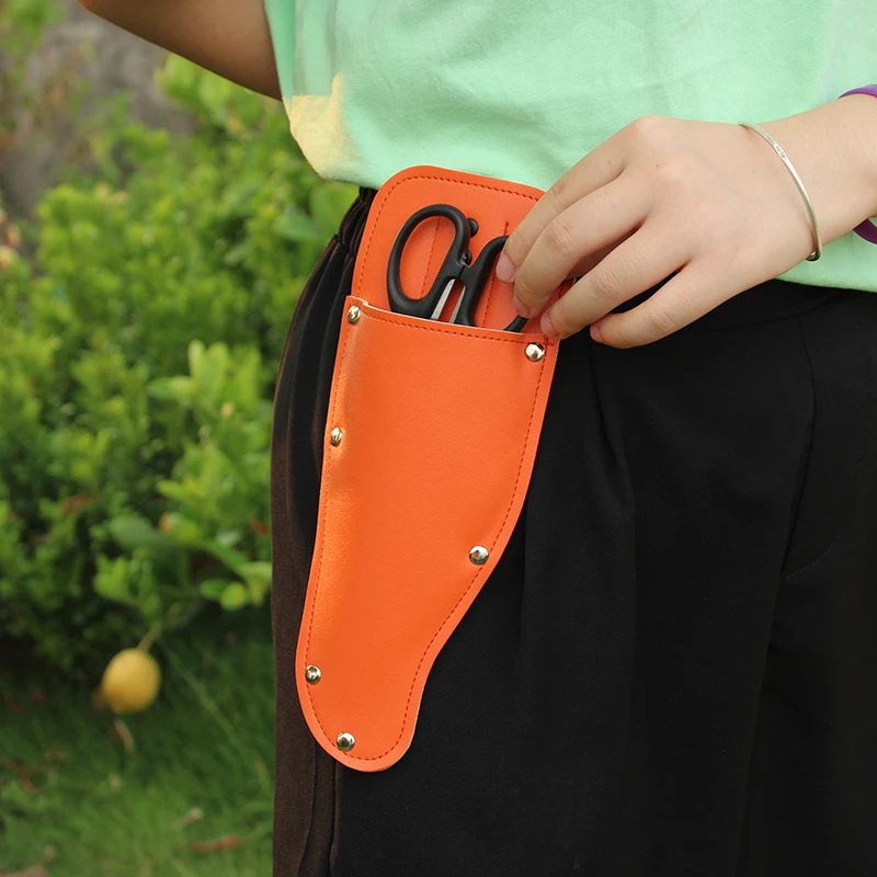 Garden Pruner Sheath Garden Pruner Protective Case PU Leather Holster Protective Cover Scabbard for Gardening Tools Plier Scisso