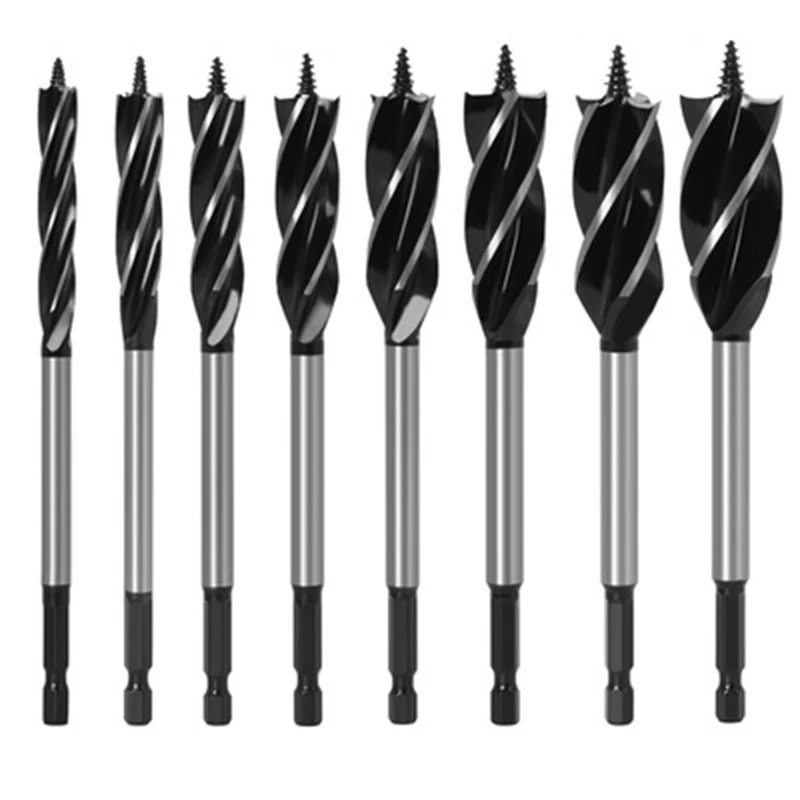 NEW-Twist Drill Bit Set Wood Fast Cut Auger Carpenter Joiner Tool Drill Bit For Wood Cut Suit For Woodworking