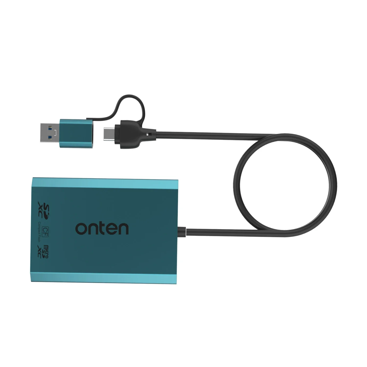 ONTEN Original 2 in 3(USB C & USB A) 5G HUB USB 3.2 Gen 1 5Gbps CF (Compact Flash)& SDXC & Micro SDXC pembaca kartu