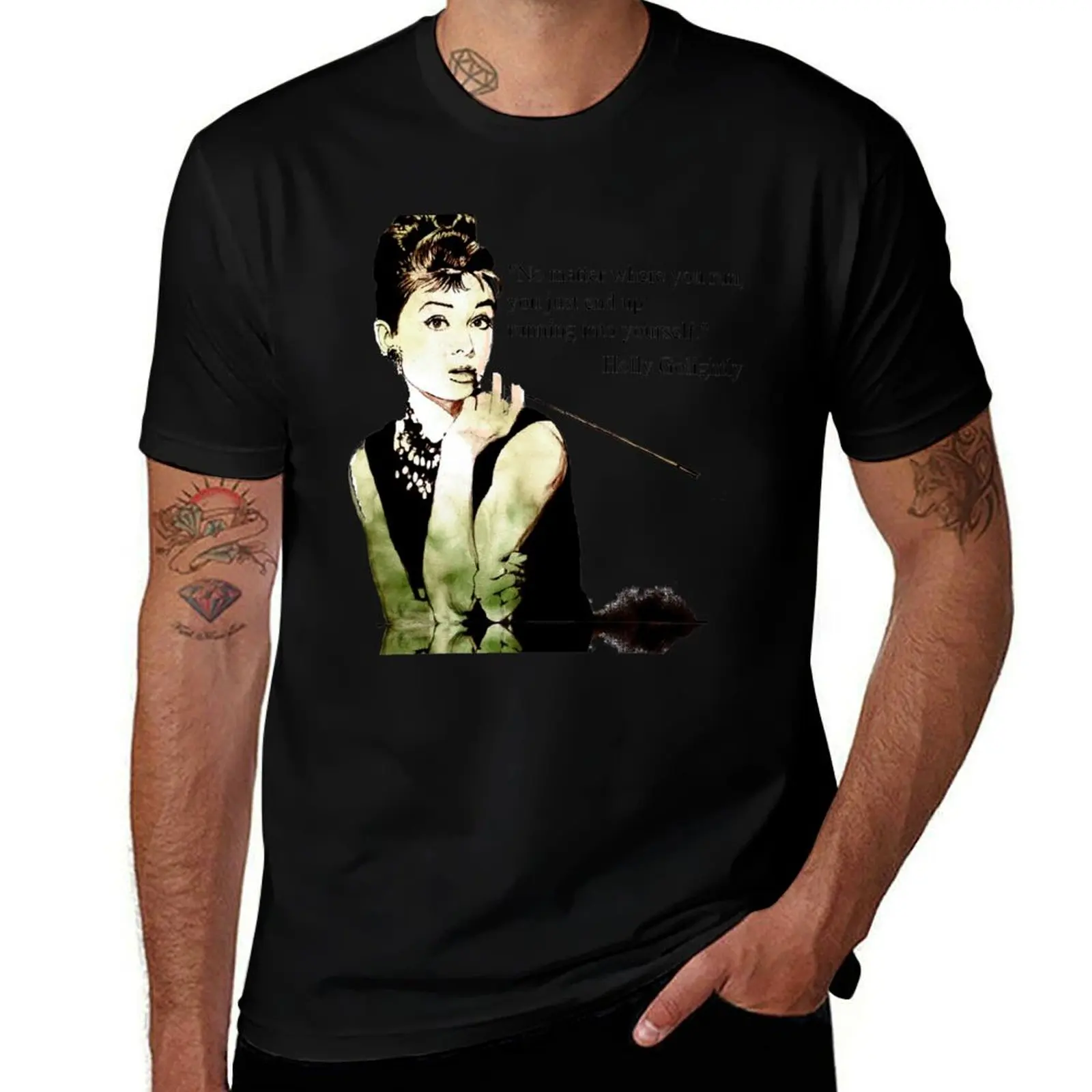 

shirts aka t t t T-Shirt Golightly shirts prints with shirt man Holly printed graphic man Audrey - for quote Hepburn