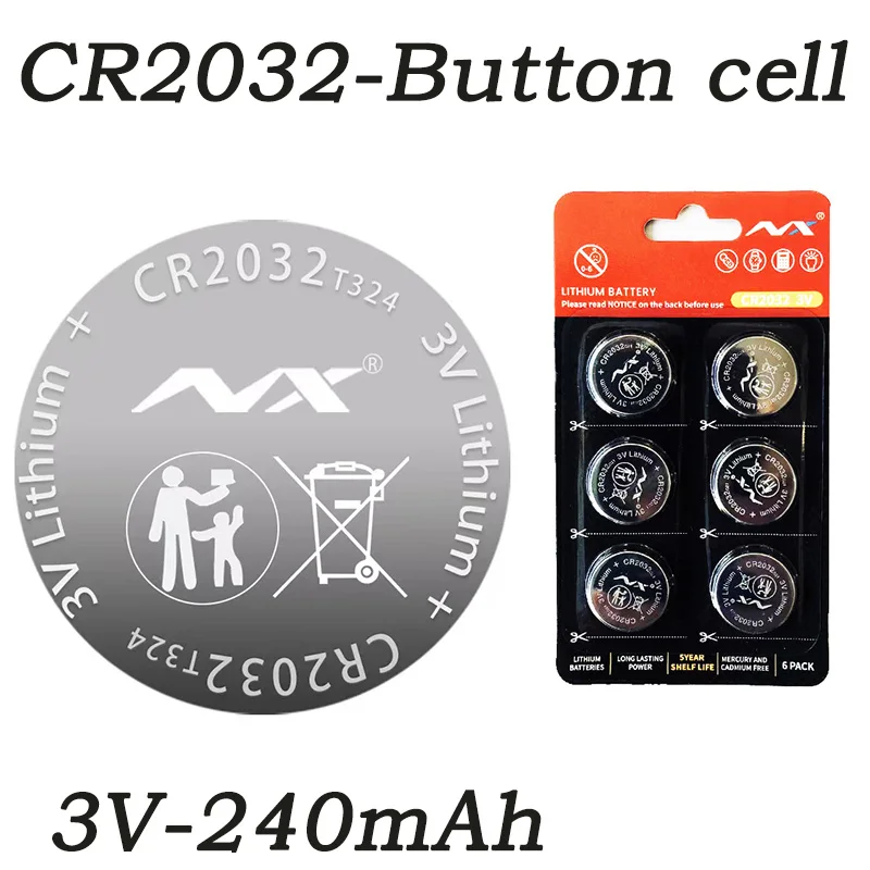 NEW 3V CR2032 Lithium Button Battery BR2032 ECR2032 LM2032 5004LC Coin Cell Watch Batteries For Toy Clock Remote Control