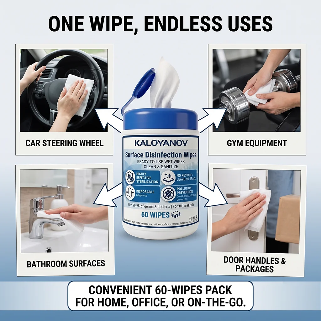 All Multi-Purpose Surface Cleaning Wet Wipes Disposable Household Cleansing Towels Quick-Drying Antibacterial Sanitizing Tissues view 6