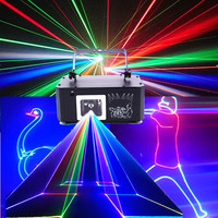 DJ party laser light, 3D animation laser projector, DMX laser disco dance light remote control RGB beam scanning ambient light