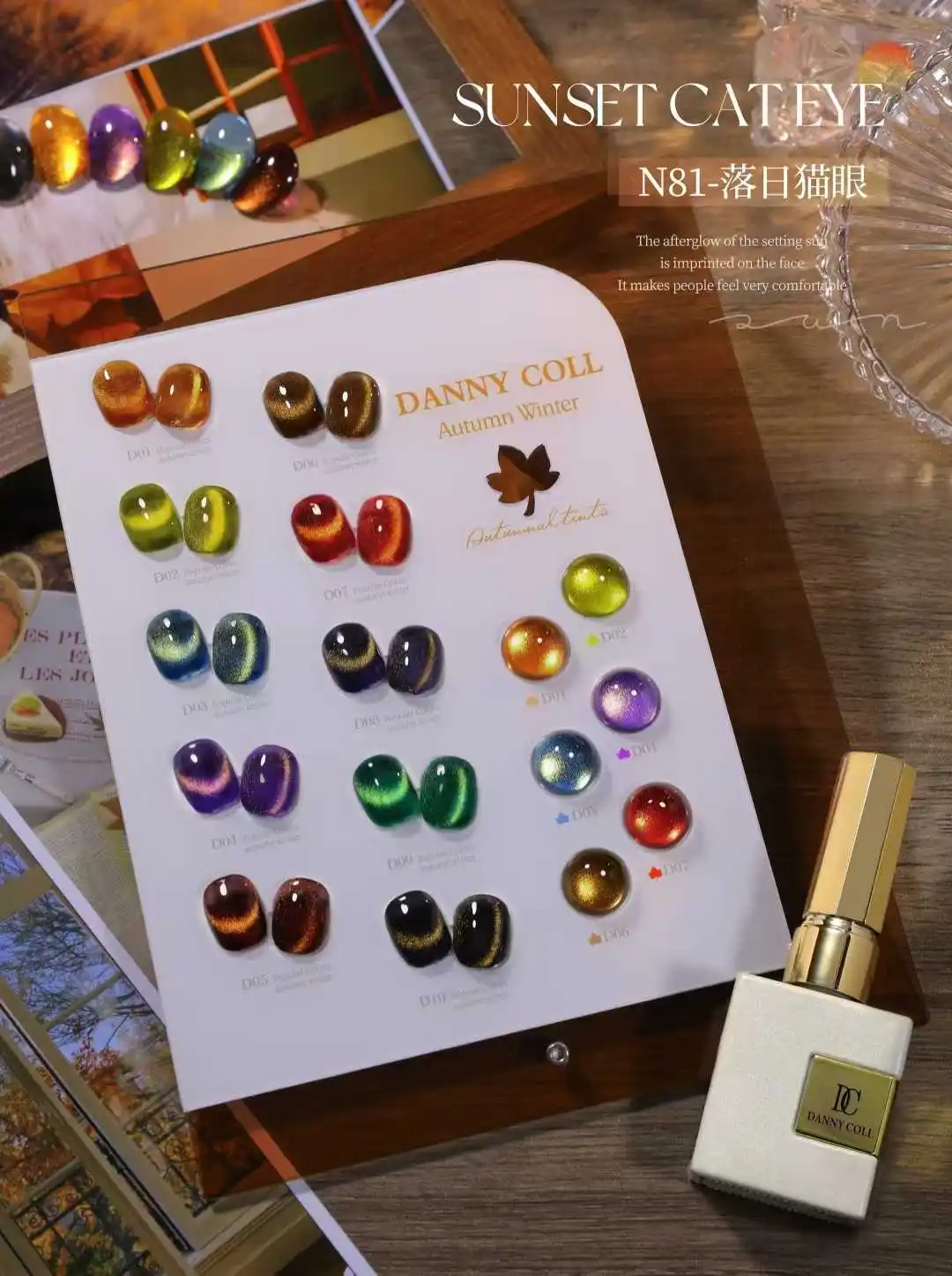 

DANNYCOLL 10 colors Moonlight cat eye Nail gel set Nail Art Kit Nail salon 2025 New Hot sale Fashion Non-toxic UV gel Wholesale
