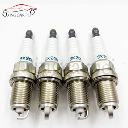 4PCS Iridium Spark Plug FOR TOYOTA OEM 90919-01237 9091901237 SK20R11 90919-01210 Auto Part