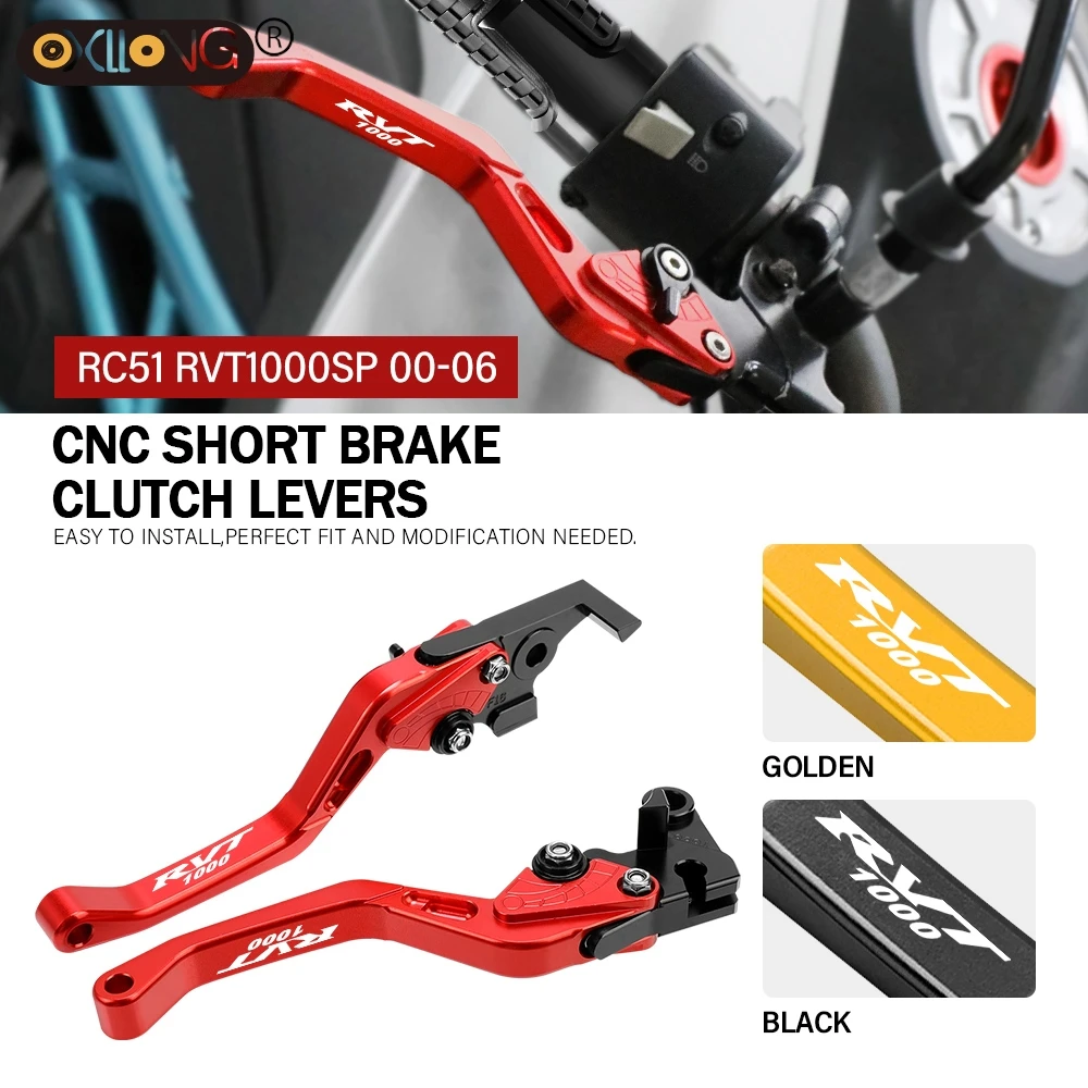 

CNC Motorcycle Short Brake Clutch Levers Accessories Parts For HONDA RC51 RVT1000 SP 2000 2001 2002 2003 2004 2005 2006