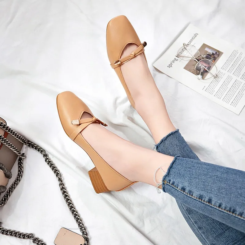 Damskie mieszkania baletowe buty miękka skóra damskie płytkie wsuwane mokasyny Bow-knot Casual płaskie buty dla kobiet Zapatos Mujer D244