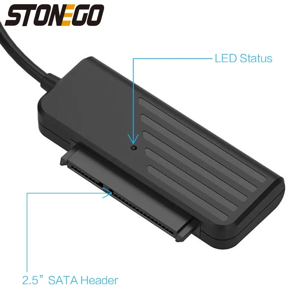 Cabo conversor de disco rígido USB 30 tipo C para SATA Adaptador UASP Windows Linux Mac Android compatível