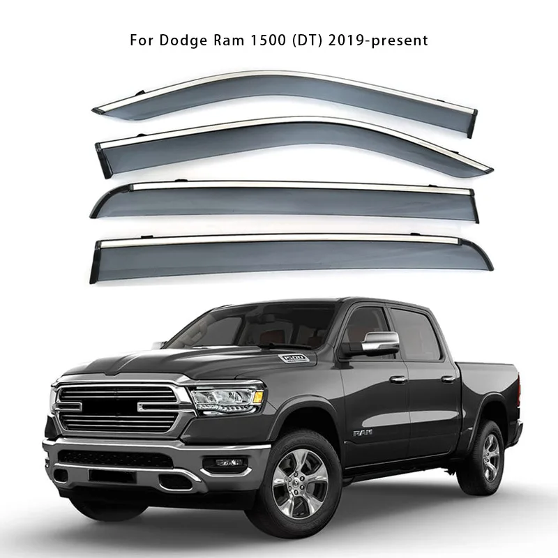

Suitable for 2019 to present Dodge Ram 1500 car window weather shield and rainproof brow deflector