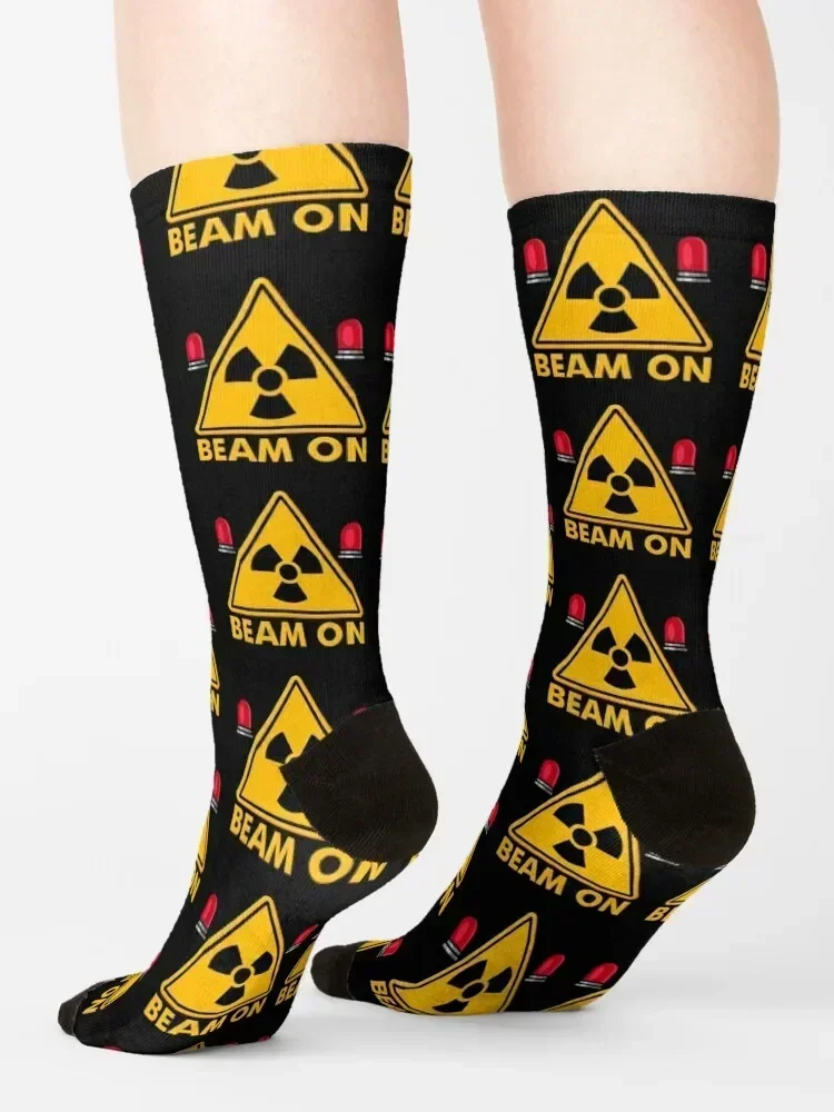 Beam ON - Diseño radioativo Calcetines Medias Calcetines deportivos Mujer Hombre