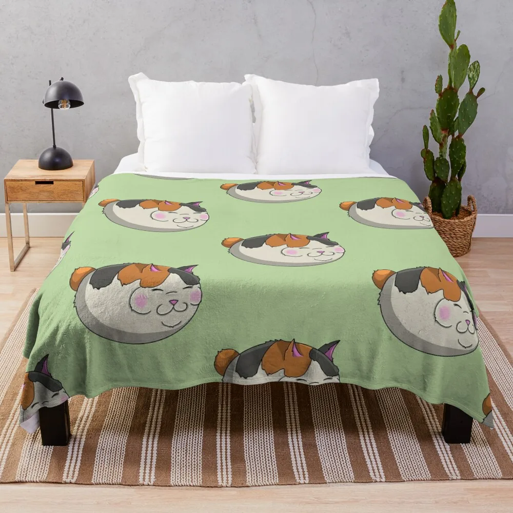 

Fat Cat Throw Blanket Decorative Sofas Sofa Cute Plaid for winter Blankets