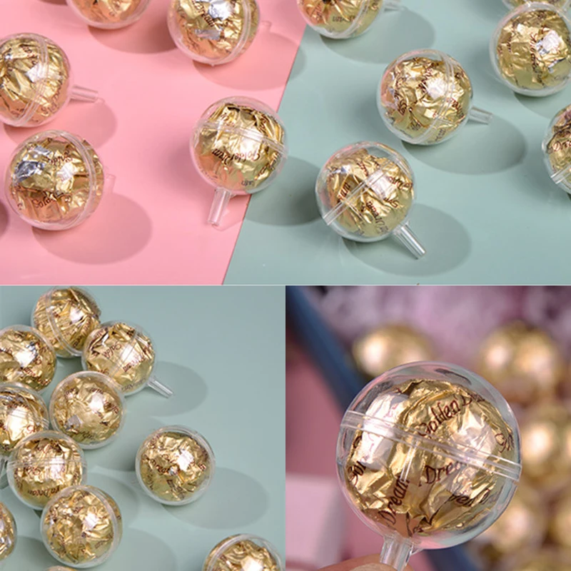 10/20/30/50 قطعة صندوق شوكولاتة شفاف بطانة الكمأة علب حلوى الزهور باقة جودي الكرة Holde صندوق تعبئة هدايا عيد الحب #4