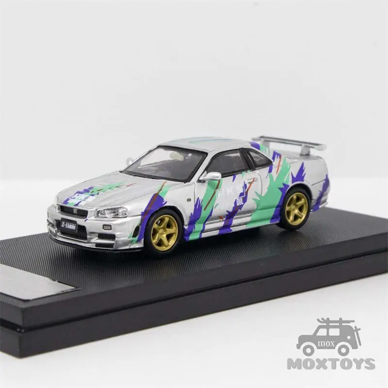 Stance Hunters SH 1:64 Nissan Skyline R34 GTR Z Tune Nismo Diecast Model Car