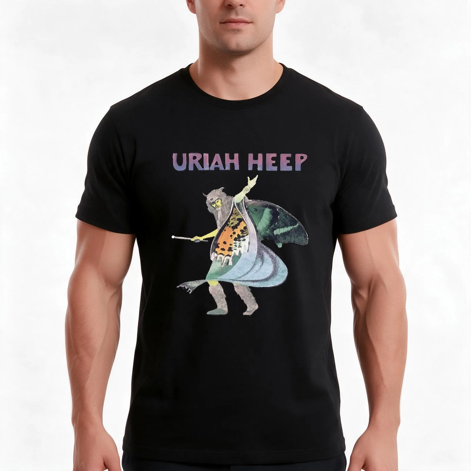 Demons & Wizards T-Shirt Summer Casual Cotton Tee Oversized Streetwear Tops Vintage Graphic Print Loose Fit Short Sleeve