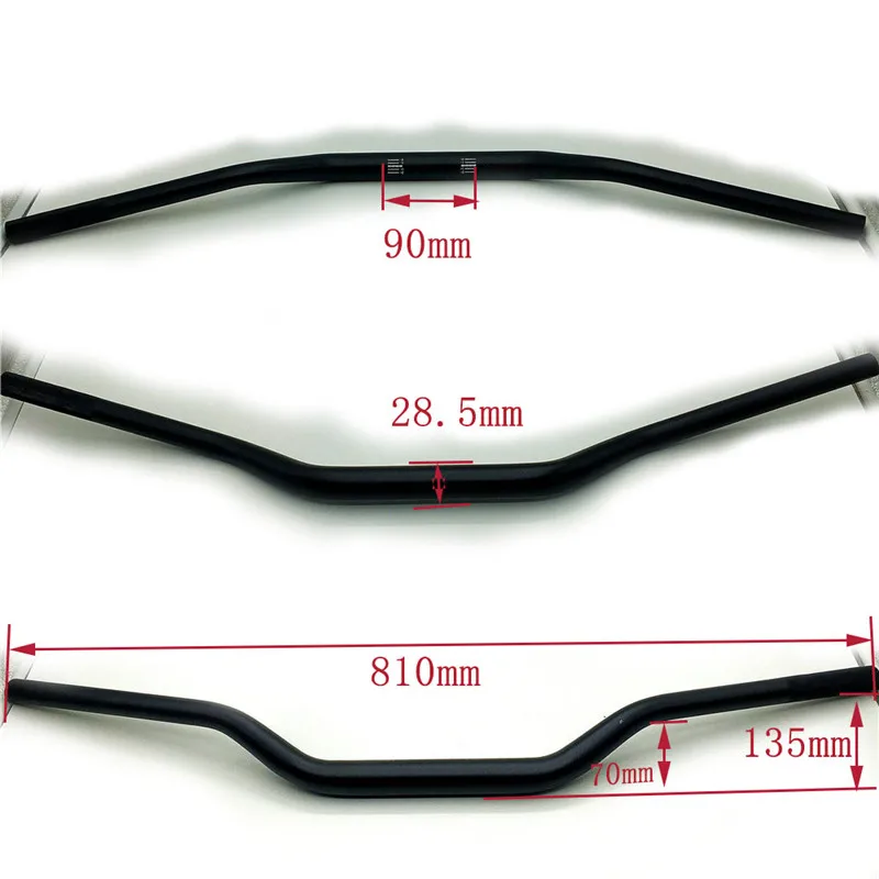 オートバイモトクロス 1 1/8 "28 ミリメートルハンドルバーキットファットバーハンドルチューブ CRF YZF WRF RM KXF ピットダートバイクオフロードエンデューロ