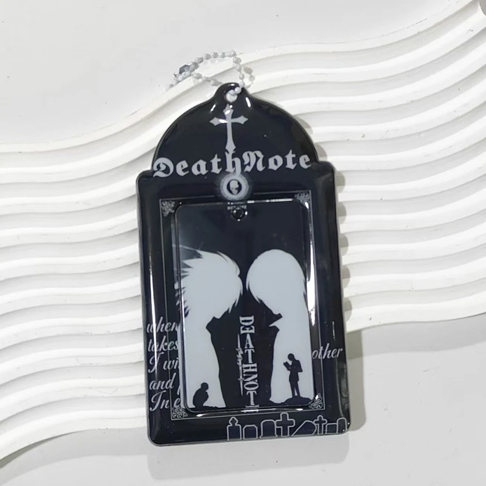 Game Death Note Light Yagami L Lawliet Cosplay Photocard Holder Student ID Card Cover Bag Pendant Keyring Halloween Accessory