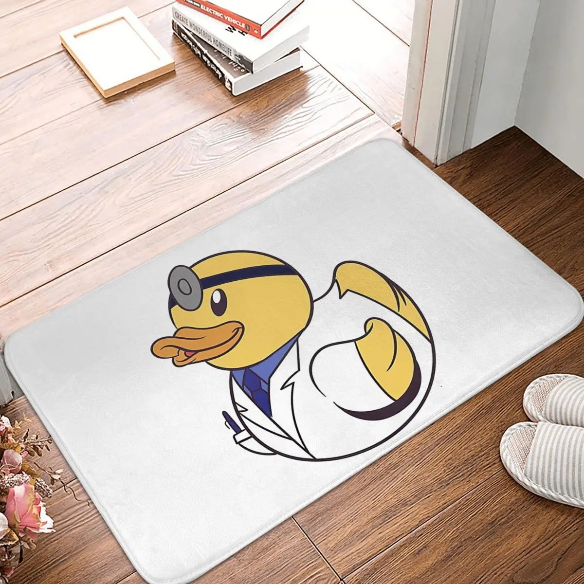 

Rubber Duckie That Is Dressed Like A Doctor Doormat Rug carpet Mat Footpad Bath mat Non-slip Balcony Parlor durable Washable