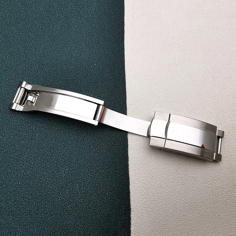 Good  Quality Watch Parts, Stainlee Steel Watch Buckle Clasp For 41mm Datejust Jubilee Watch Band Bracelet Chain