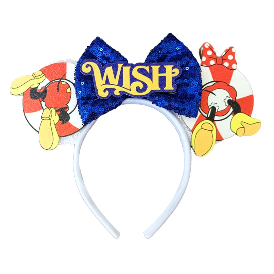 2025 أحدث العثور على نيمو مستوحاة آذان ديزني عقال حفلة تأثيري ماوس هيرباند النساء مهرجان أغطية الرأس طفل إكسسوارات الشعر #5