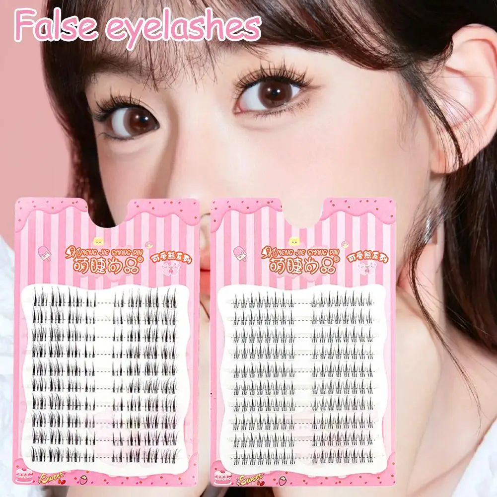 

Ультратонкие накладные ресницы без клея, натуральный клей для завивки ресниц, манга, кластеры, сегментированные ресницы R8G5