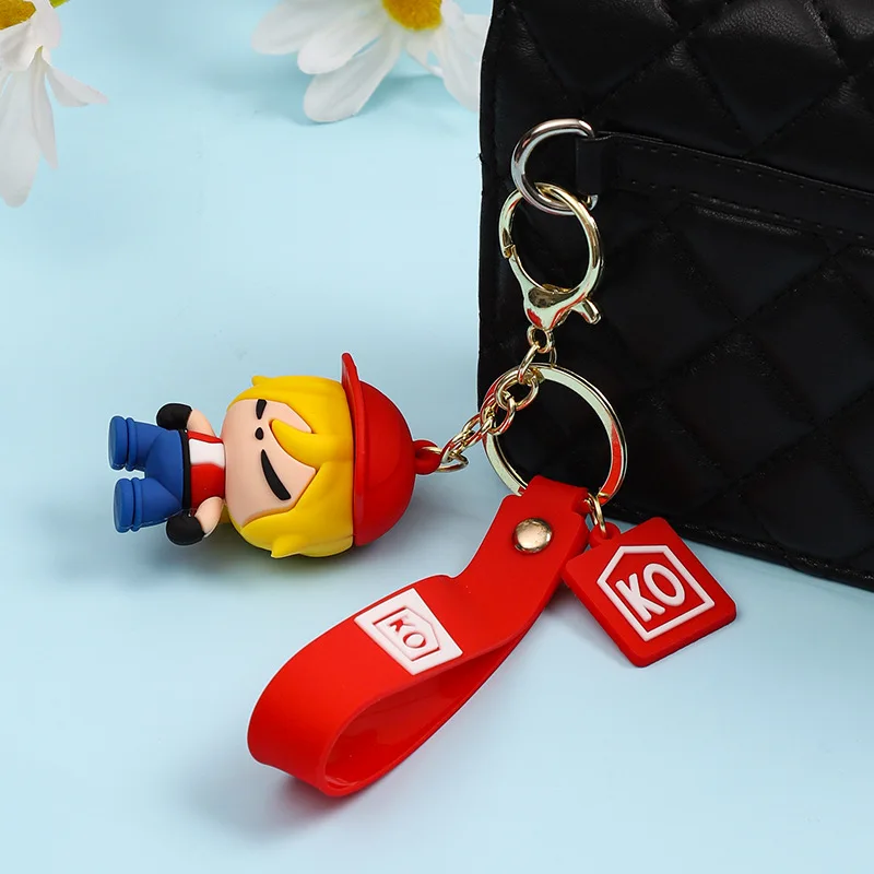 

Miniso Высококачественные и изысканные подвески-брелки, креативные мультяшные куклы-машины с когтями, небольшие подарки для автомобильных ключей для пар