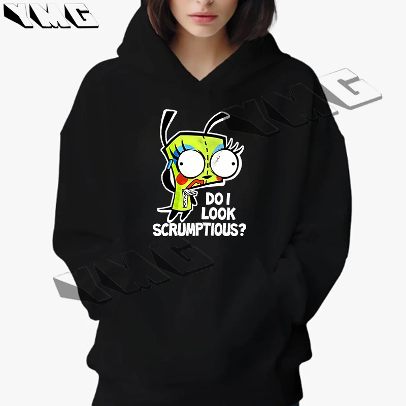 Gothic girl Y2K clothing, thick cotton sports hoodie, punk anime print, Grunge women's hip-hop oversized loose streetwear, Emo