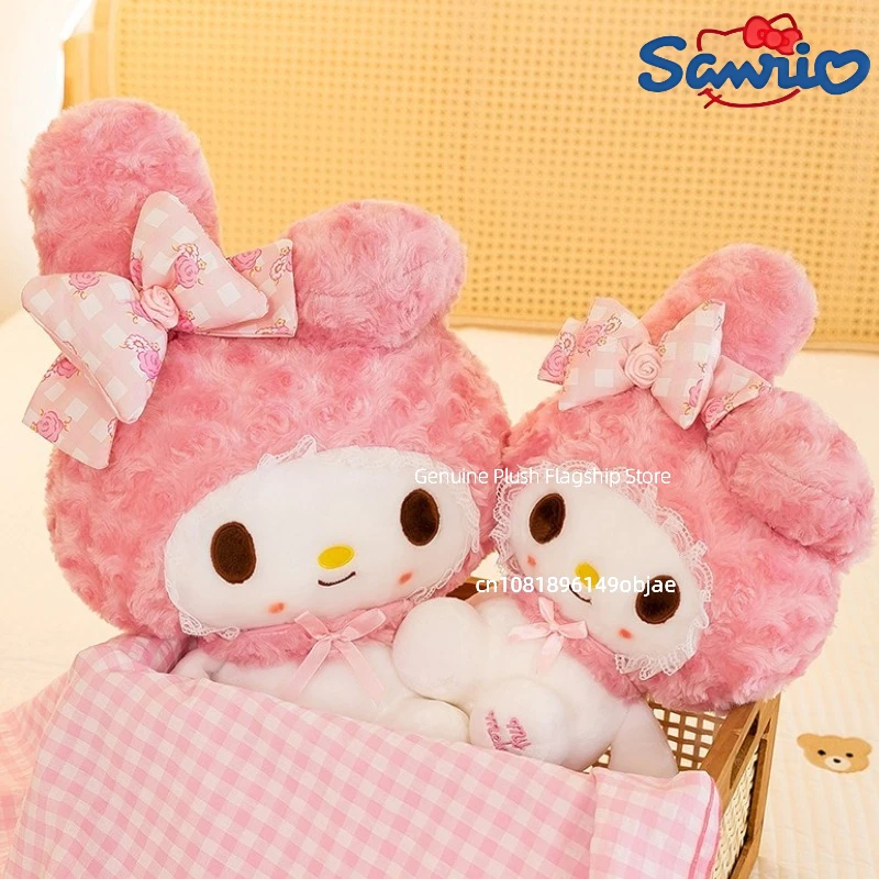 35/45/60CM Big Size Sanrio My Melody Cartoon Anime Plush Stuffed Doll Room Decoration Peluche Pillow Cute Plushies Ornament Gift
