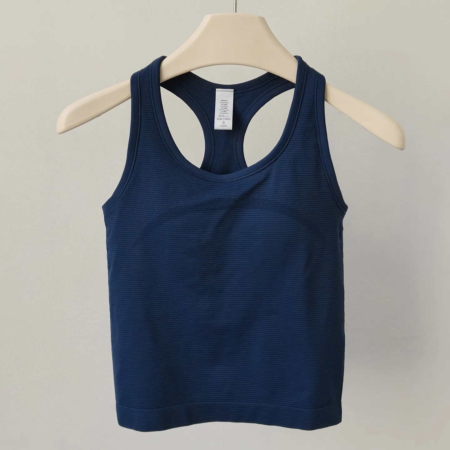All-in-One Yoga-Wear I-förmige Weste für Damen Julong Stoßfeste Atmungsaktive Lauf- und Fitnessbekleidung Sportliche Schlankmachende Ärmellose Weste – Detail 8