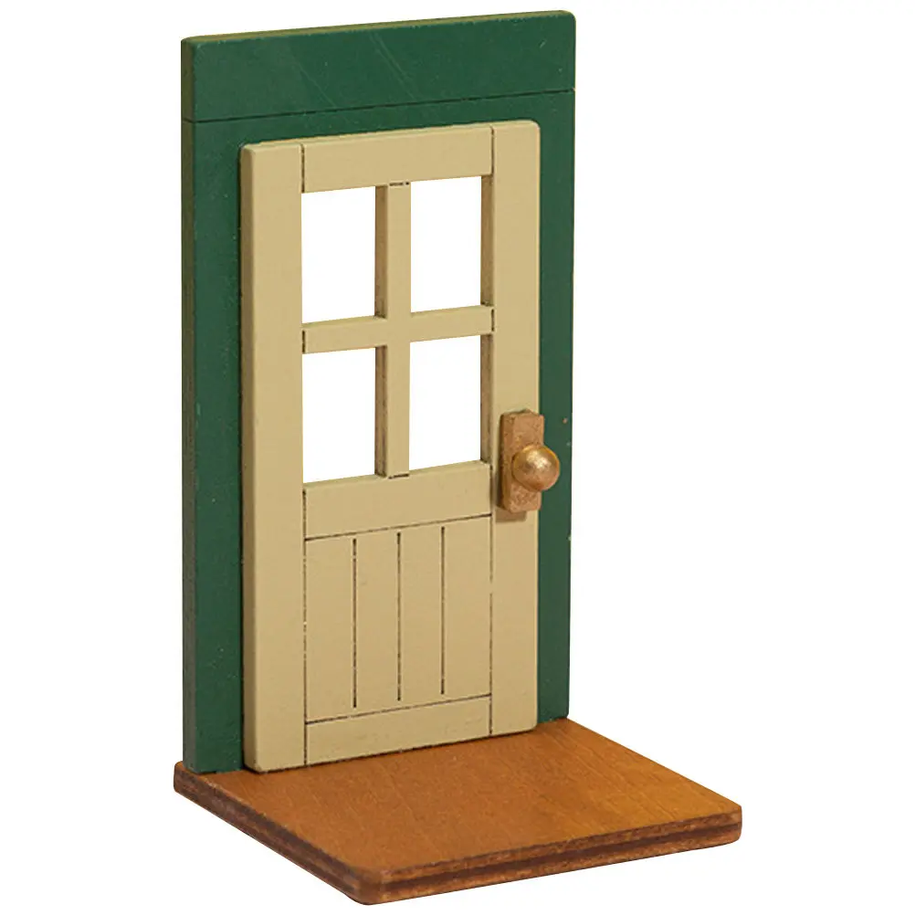 

Mini Door Wood Miniature Furniture Door for Tiny House Decor Design Strong Break Resistant Mini Home Decor Accessory