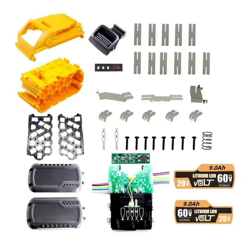 Circuit imprimé de protection de charge PCB pour Dewalt d'avant volt, boîtier en plastique de batterie, DCB609, 15x18650, 20V, 60V, DCB606, DCB612