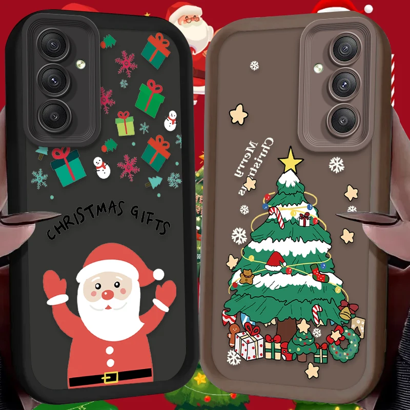 Cartoon Father Christmas Soft Case for Samsung Galaxy A35 A55 A15 A25 A16 A06 A05 A05S A24 A13 A23 A12 A22 A32 A52 A71 A51 4G