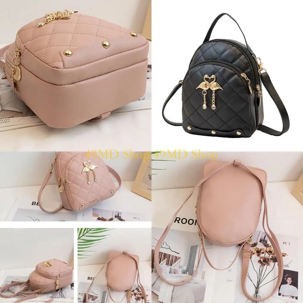 

49MD Модный женский рюкзак из искусственной кожи, небольшой школьный рюкзак, идеально подходящий для повседневной работы, и