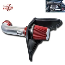 Ricambi Auto motore 4 ''Kit sistema di aspirazione aria fredda + filtro rosso scudo termico per parti di autoveicoli Camaro 6.2L V8 10-15