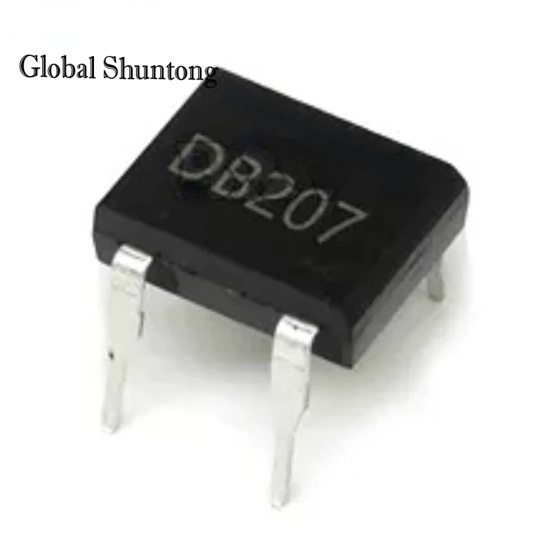 30cs/lot diode bridge retifica DB207 DIP-4 DB207S DIP4 2A 1000V power diode rectifier 1000v electronic components