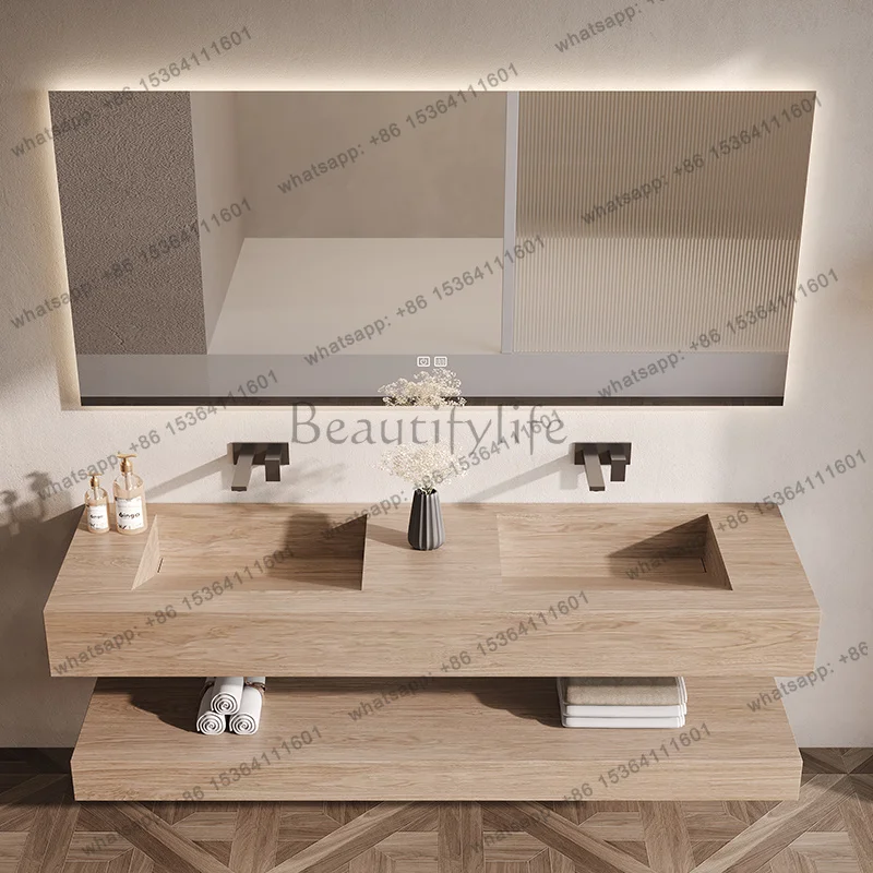 Gabinete de Baño de Madera lJY para Perfumes, Organizador Moderno, Ahorrador de Espacio, Exhibidor de Papel, Mueble de Baño de Diseño Moderno