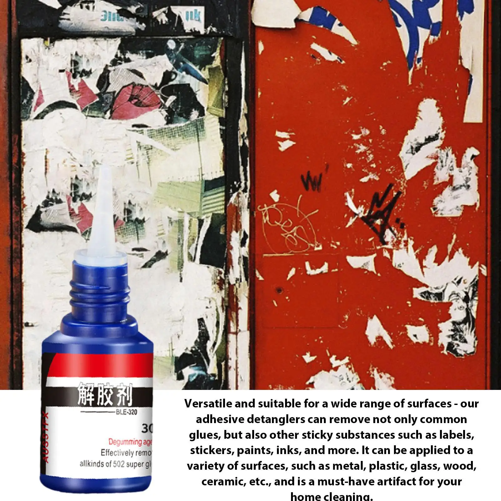 Superglue Remover Cleaner Glue Adhesive Debonder Bottle Resin Liquid Glue Debonder Remover Cleaning Adhesive Liquid Tool