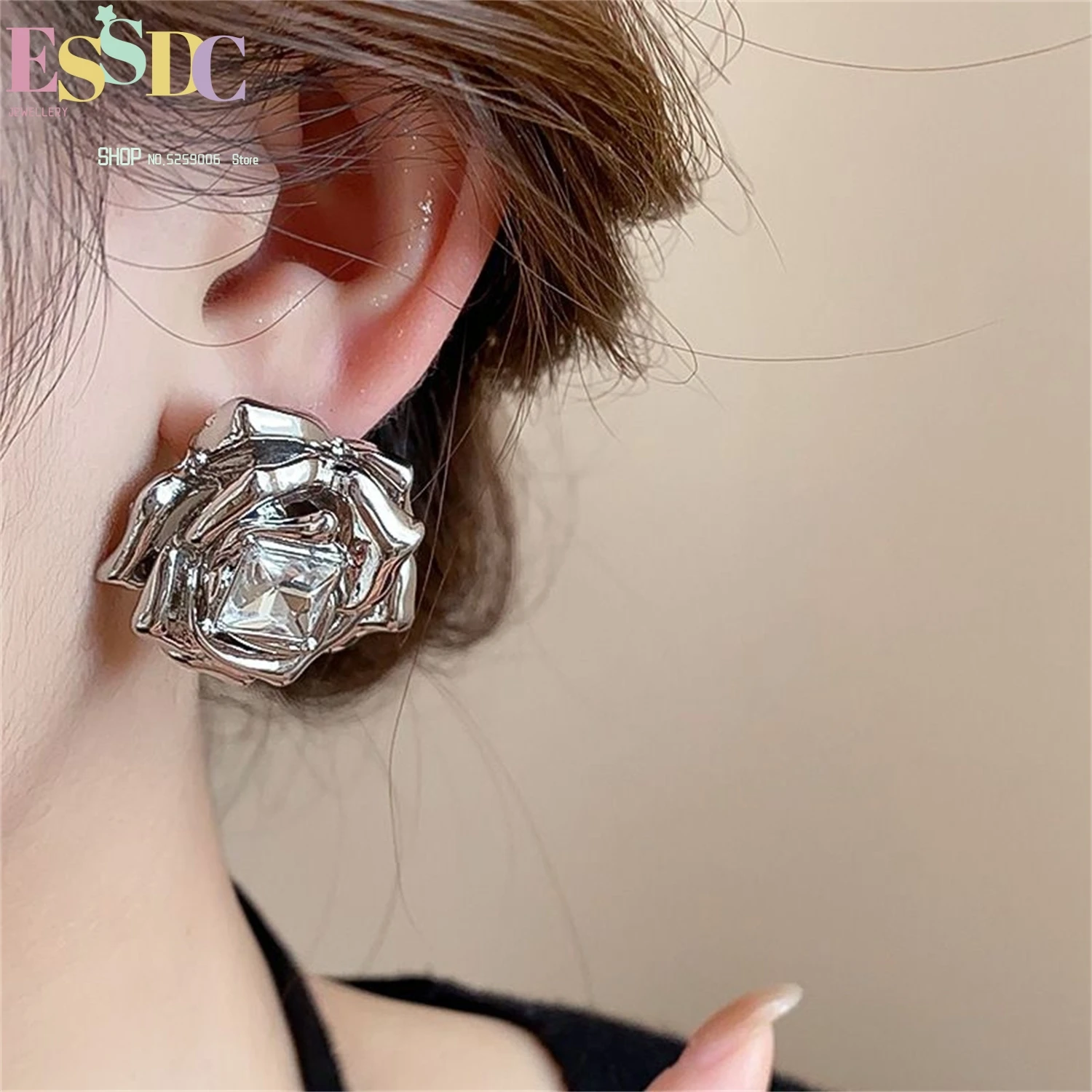 

Серебряные серьги-розы 2025: Новинка, минималистичные, элегантные, с серебряными штифтами, в прохладных тонах, дизайнерские, для женщин, изысканные