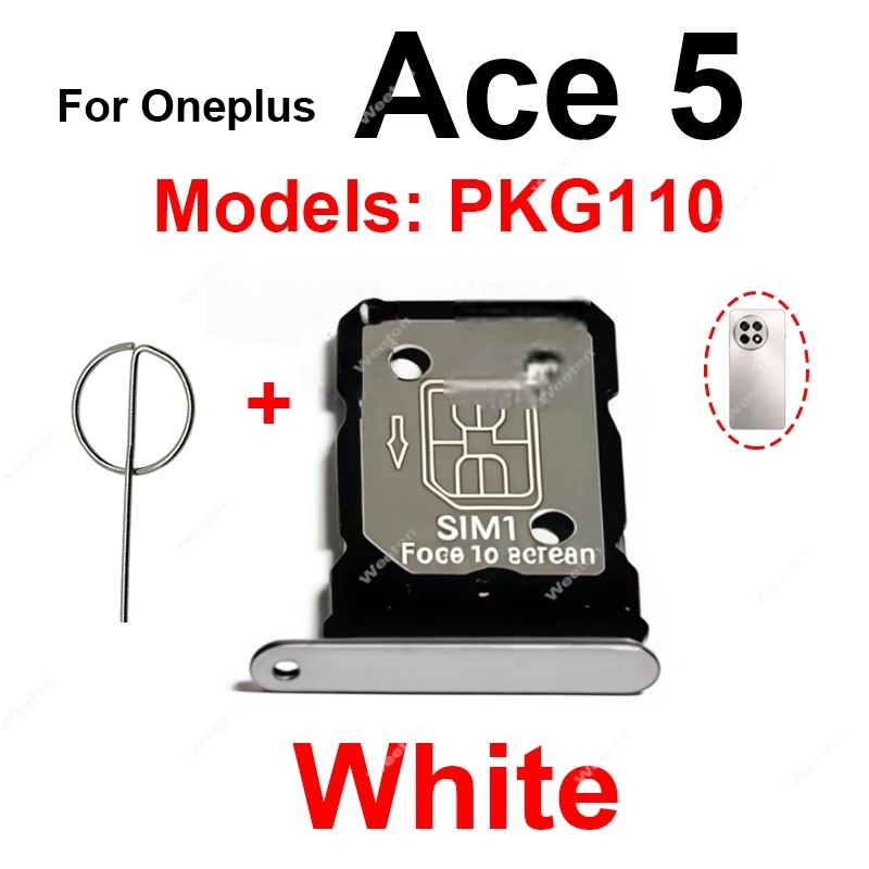 علبة بطاقة Sim لـ Oneplus 1 + Ace 5 Pro Ultra Ace 5Pro Ace 5 Ultra Sim فتحة للبطاقات محول قارئ بطاقات SIM إصلاح أجزاء #1