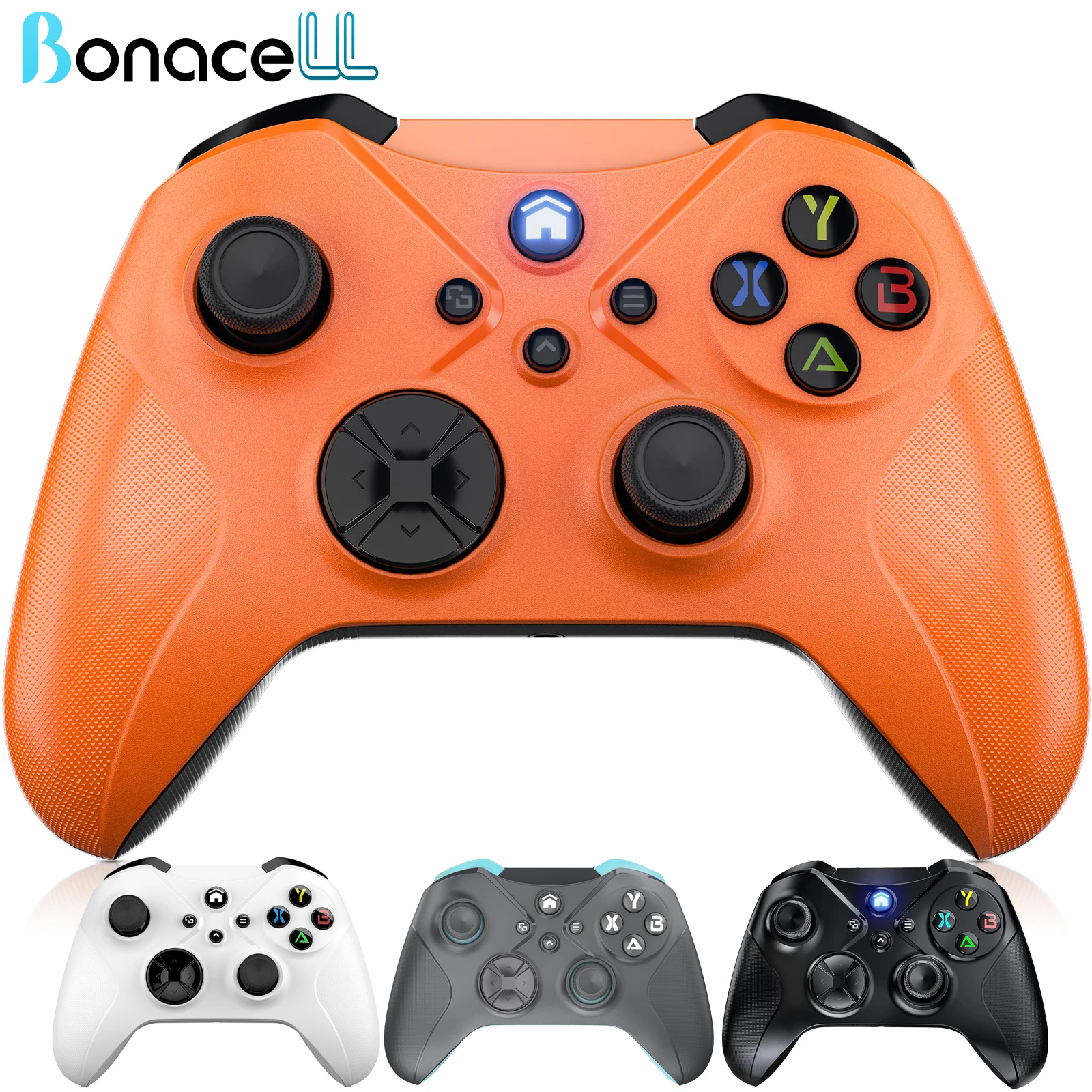 

Wireless Controller for Xbox One Series X/S/Android/PC/Steam Gaming Controllers with Dual Vibration/Macro/Turbo/3.5mm Audio Jack