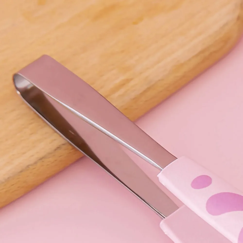 Kitchen Accessories Cat Paw Food Clips Cute Stainless Steel Serving Tong Compact Pink/Yellow/White Bread Tong Grilling Sweets