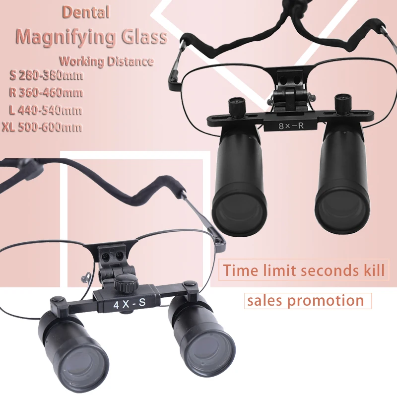 Dental Loupes 8X/6X/5X/4X Surgical Magnifying Glass Medical Binoculars Surgical Magnifier for Microsurgery Dentist Binoculars