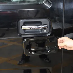 For Hummer H2 2003-2009 ABS Black/Silver Car Door Outside Handle Door Bowl Decorative Frame Cover Sticker Car Accessories