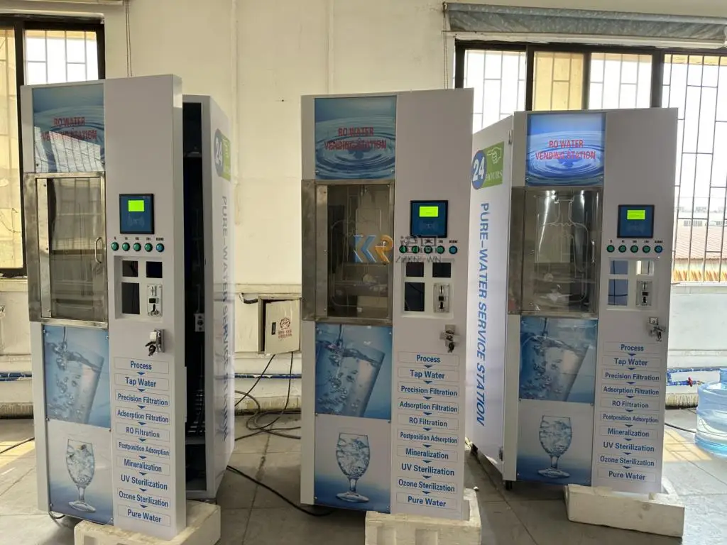 2023 OEM Coin Operated Bottle Purified Water Vending Machine Commercial Automatic Cool Water Vending Equipment for Drinking