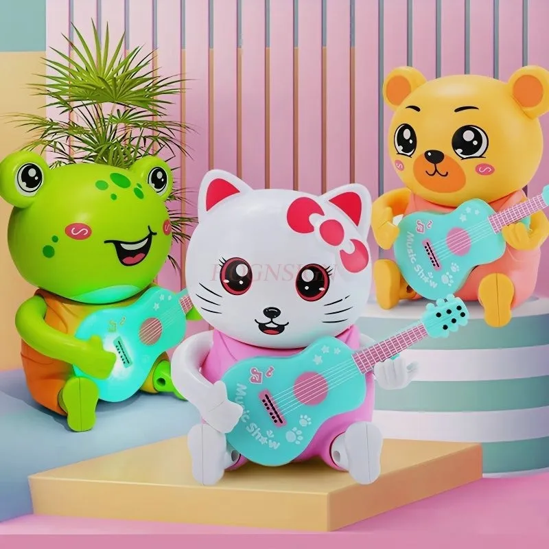 Baby toys can sing and play guitar, little frogs from 0 to 12 months old, with sound and moving lights and music