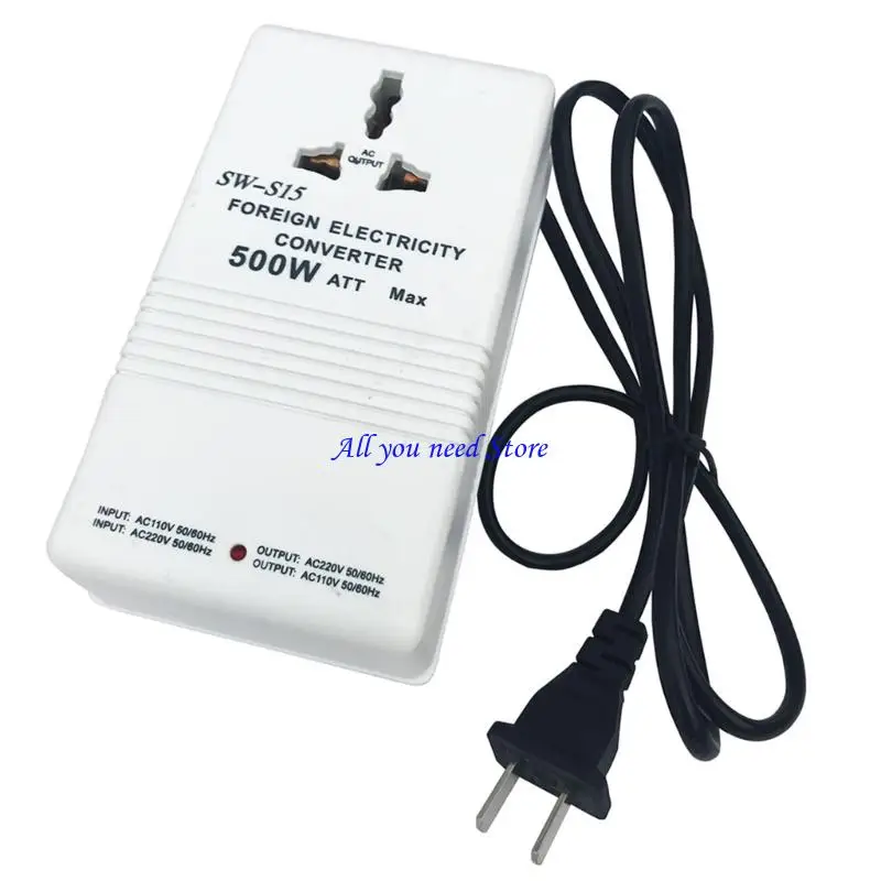 

K9FB International Electric Converter Transducer 500W Double Electric Power Transducer Easy to Carry for Small Electronics