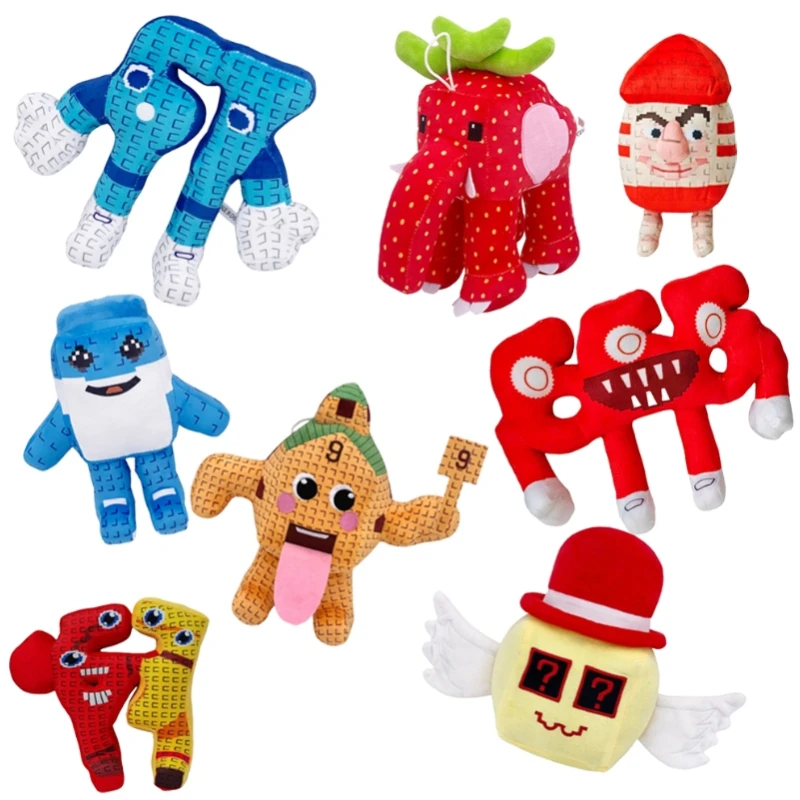 

Kawaii Steal A Brainrot Jandel Plush Anime Jandel Giant Toriel No. 67 Blue Plush Toy Red Hat Black Monkey kids Christmas Gifts