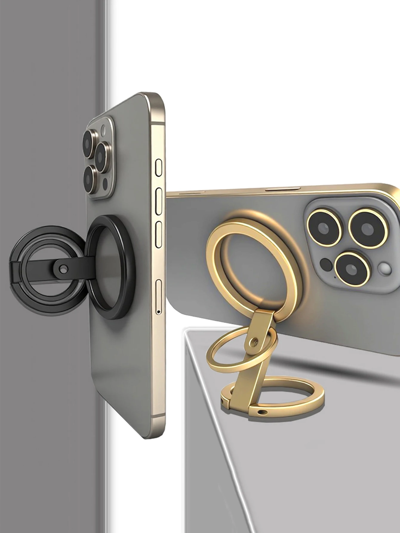 Für magnetischen Fingerschließe, 4 Abschnitte, doppelseitige magnetische Saugkraft, 1 Stück, ultraleicht und ultradünn, starke Saugkraft, drehbar, 360 Grad ° – Detail 2